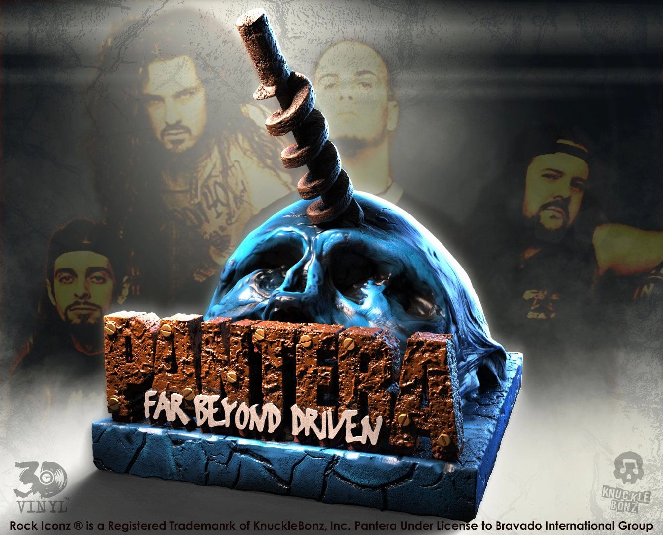 Famous Scientist Knucklebonz Pantera Far Beyond Driven 3D Vinyl Statue