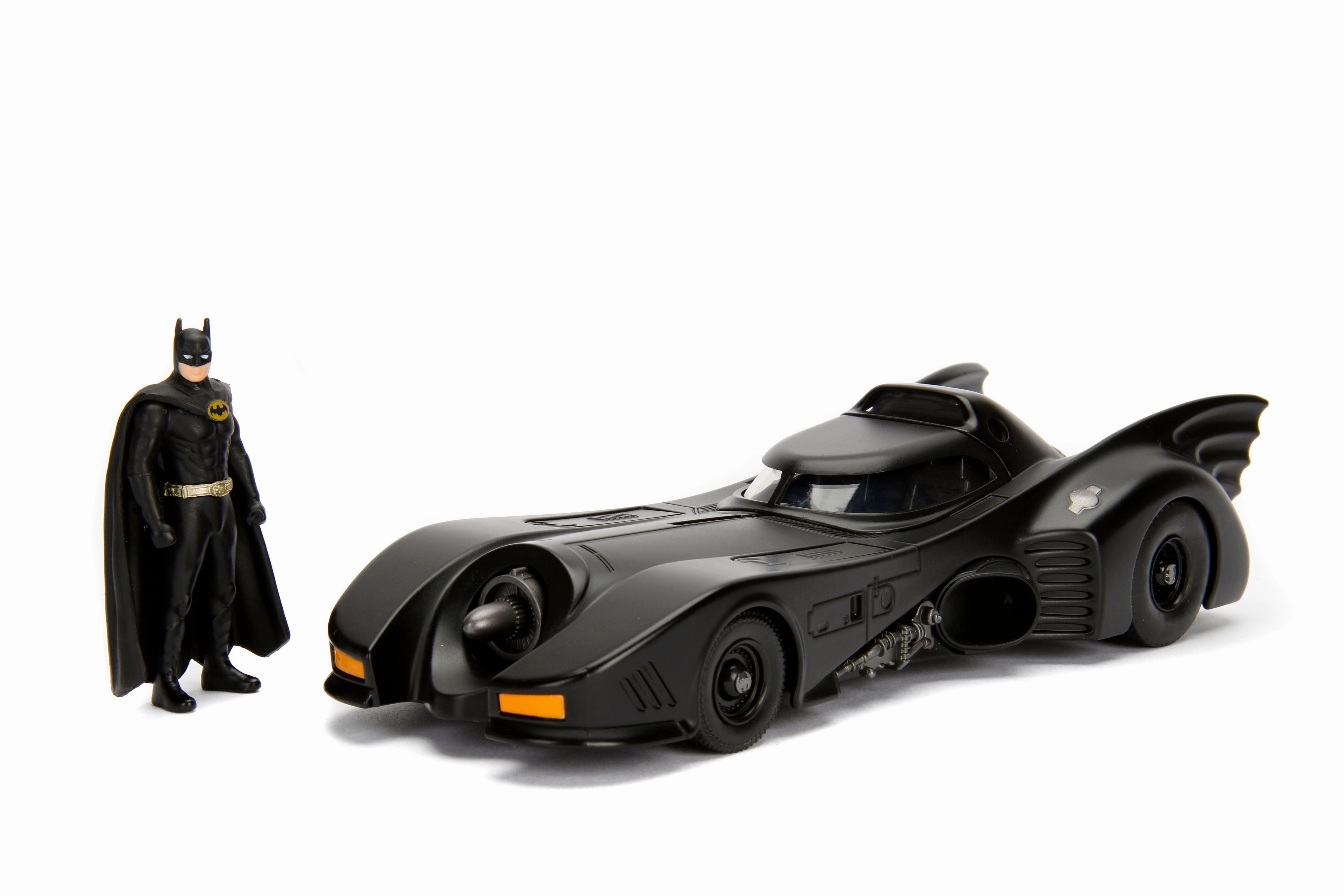Jada Toys Batman 1989 Batmobile with Batman Figure 1/24 Diecast Model Greek Statue Personalized Card