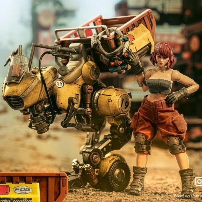 Asian Art Fantasy Alphabet Series "M" 1/12 Scale Action Figure and Vehicle Set