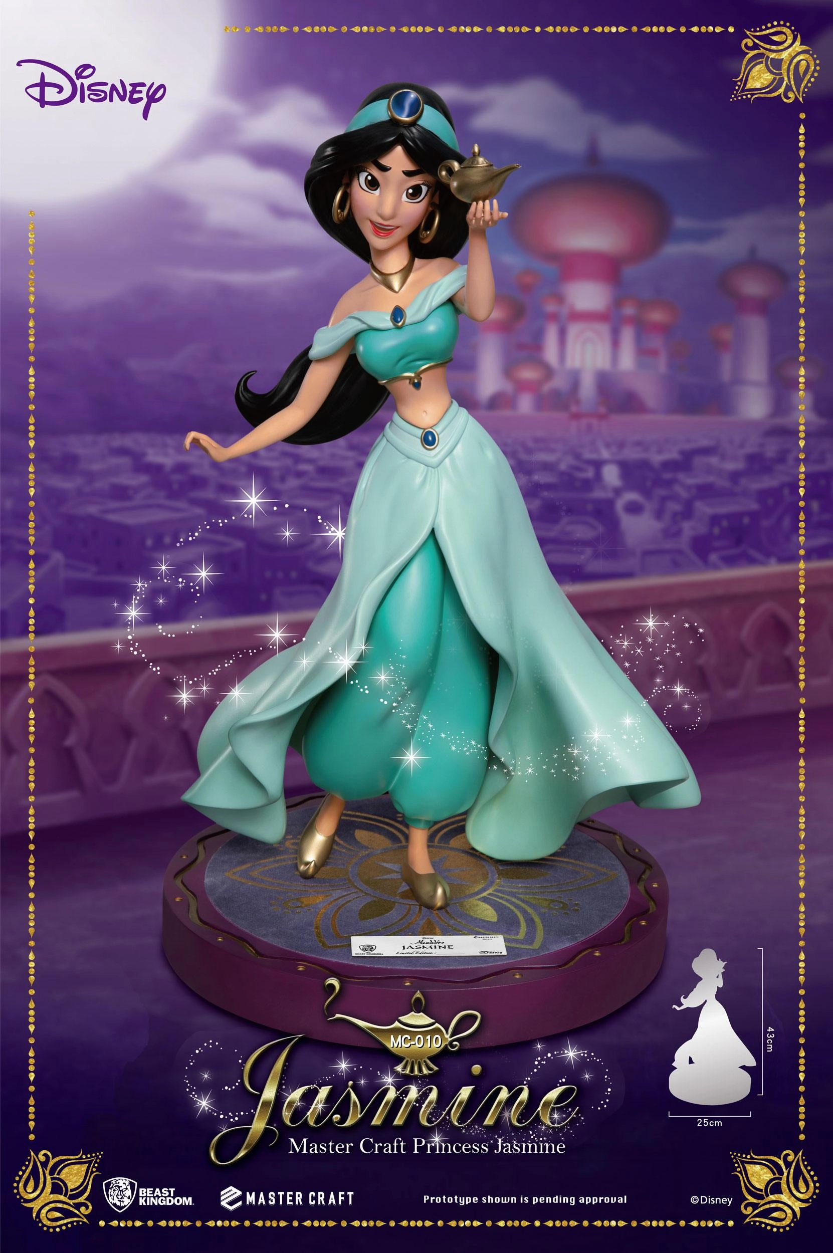 Exhibition Ready Beast Kingdom Jasmine - Disney's Aladdin - MC-010 - Master Craft Collectible Statue