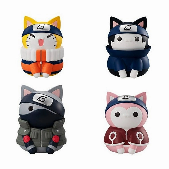 Character Collection Nyaruto! Series REBOOT Team 7 Set (with gift) "Naruto" MEGA CAT PROJECT