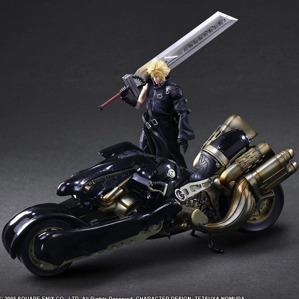Final Fantasy VII: Advent Children Play Arts Kai Cloud Strife and Fenrir (Reissue) Cyborg Design Fine Detail