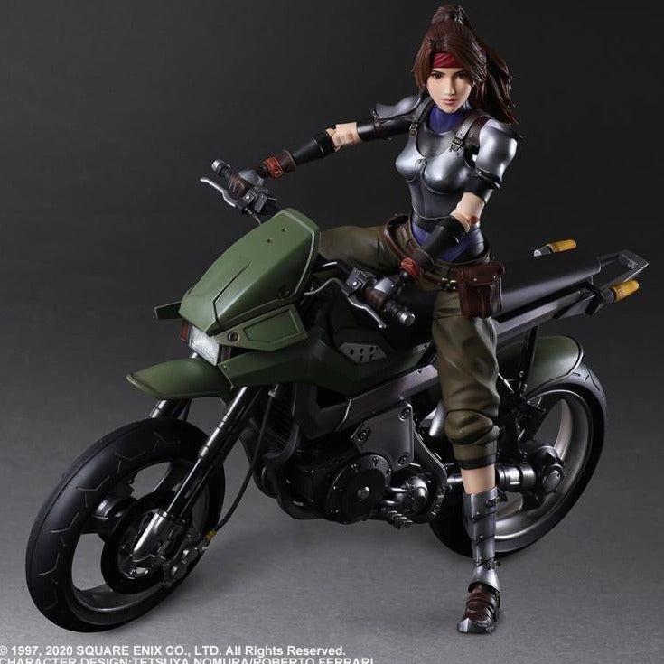 Final Fantasy VII Remake Play Arts Kai Jessie & Motorcycle Set Universal Theme Winter Decoration
