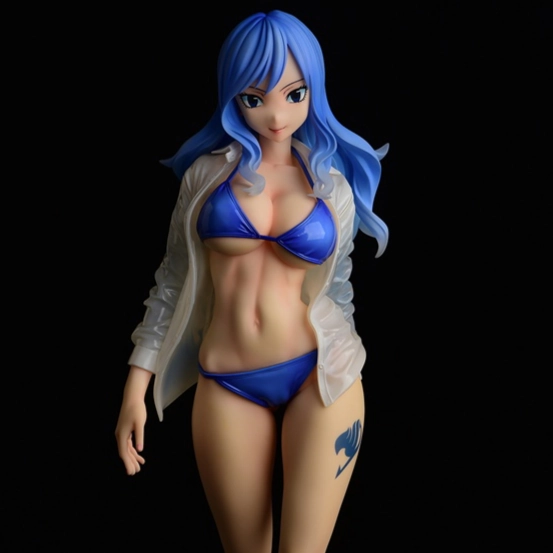 Gaming Art Juvia Lockser/ Gravure Style Wet Transparent Dress Shirt SP