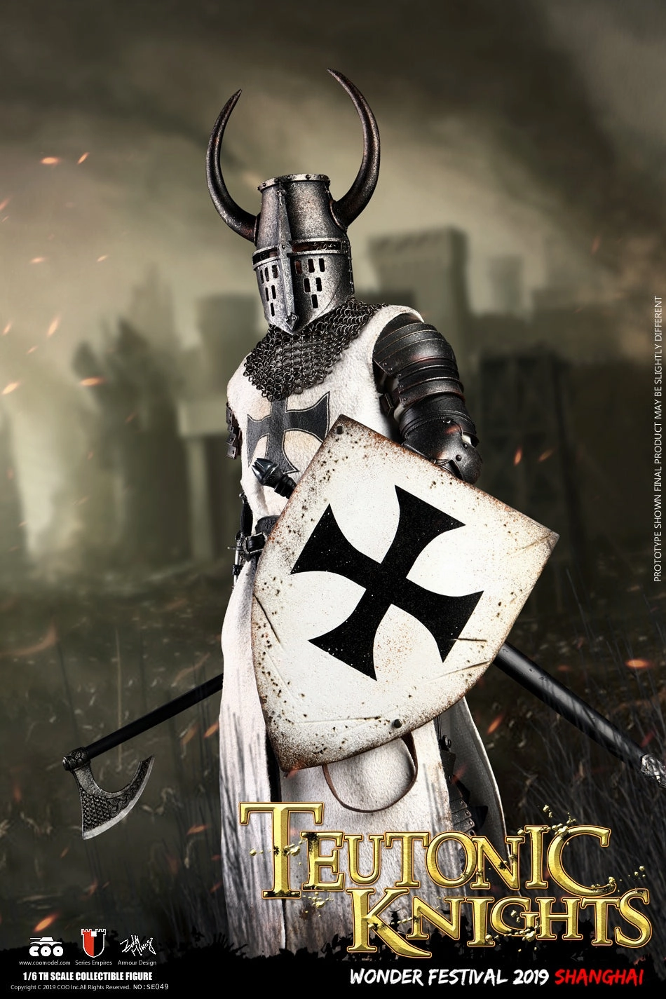 Epoxy Resin Ancient God Coomodel SE049 WF 2019 THE CRUSADER TEUTONIC KNIGHT 1/6 Scale Action Figure