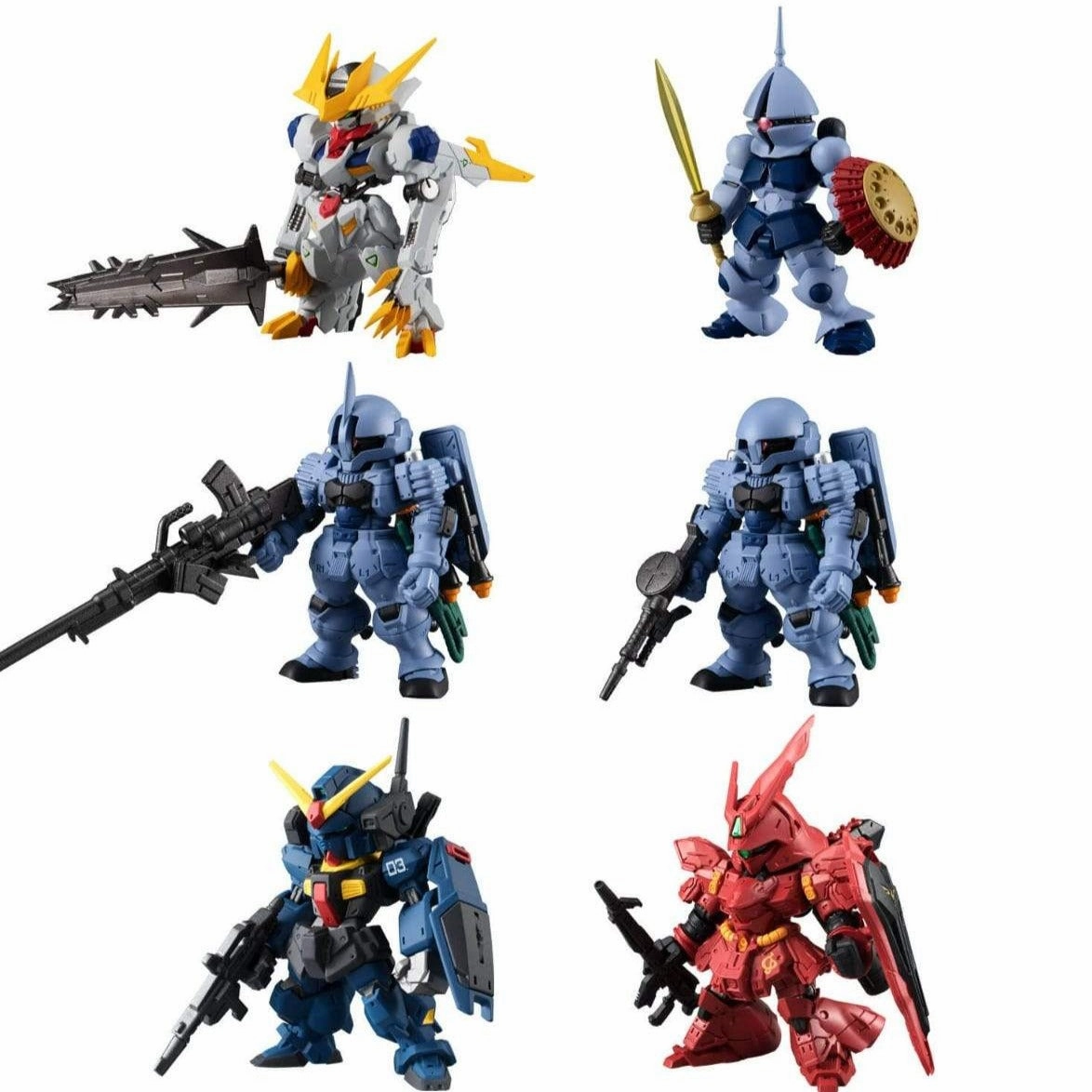 Silicone Model FW Gundam Converge 10TH ANNIVERSARY SELECTION 01 (SET of 6)