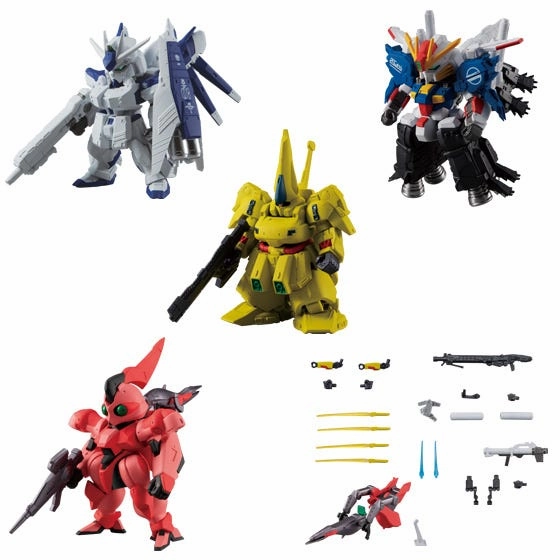 PVC Art FW Gundam Converge #Plus 02 "Mobile Suit Gundm" (Set of 5)