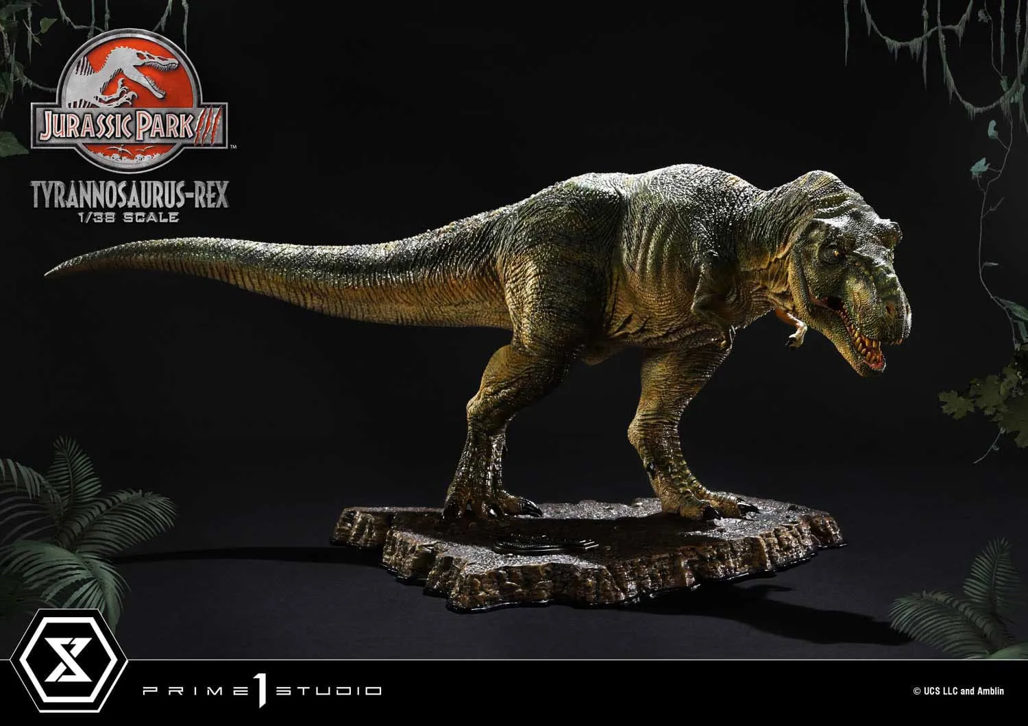 Prime 1 Studio Jurassic Park III T-Rex Prime Collectibles 1/38 PVC Statue Evergreen Product Horror Icon