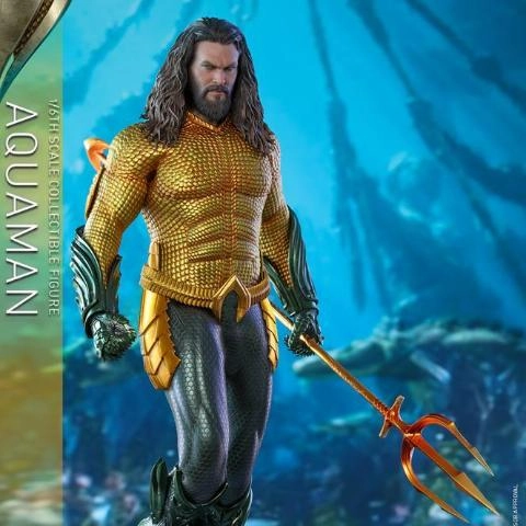 Hot Toys MMS518 Aquaman 1/6 Scale Action Figure Mini Statue Anime Display