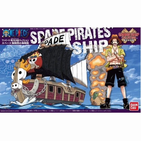 Bandai Hobby Grand Ship Collection - Spade Pirates Ship 'One Piece' Digital Art