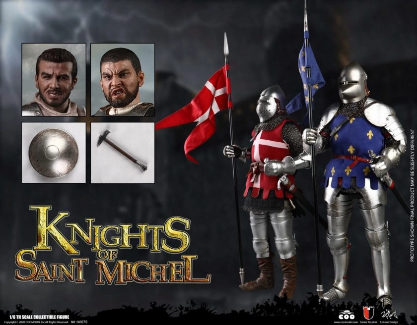 COOMODEL [CM-SE070] DOUBLE-FIGURE SET OF FRENCH KNIGHTS Movie Article