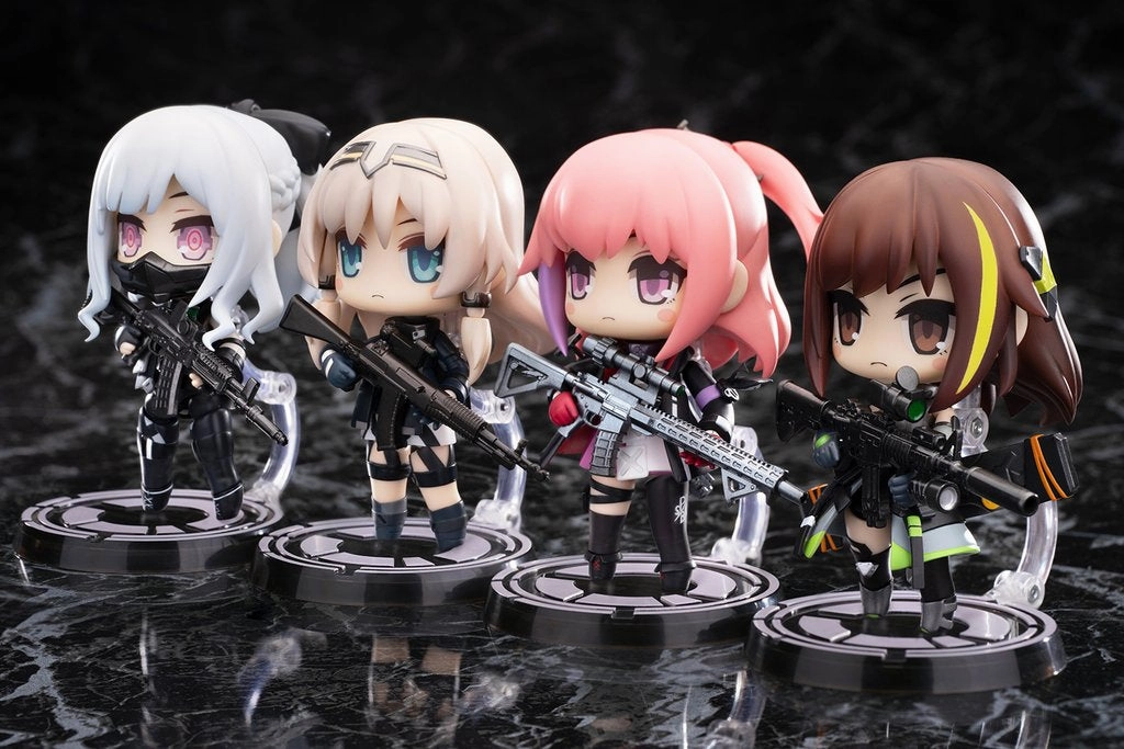 Wood Carving Chibi Creation Girls' Frontline HOBBYMAX Disobedience Team Set of All Four Characters (ST AR-15/M4A1/AK-12/AN-94)