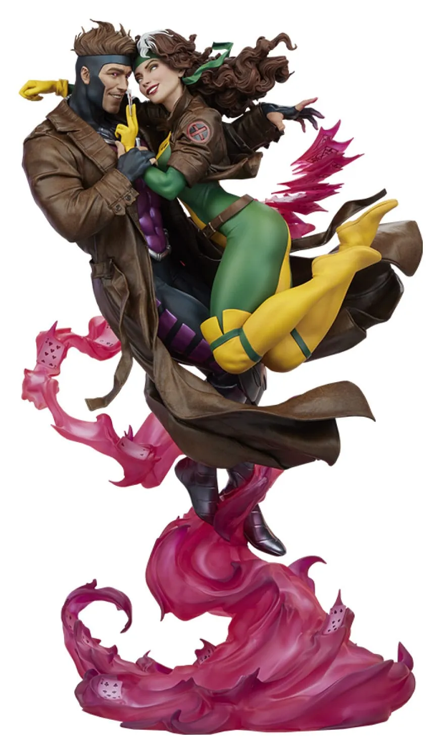 Full Set Vinyl Item Sideshow Collectibles Marvel Rogue & Gambit Premium Format Figure 1/4 Statue