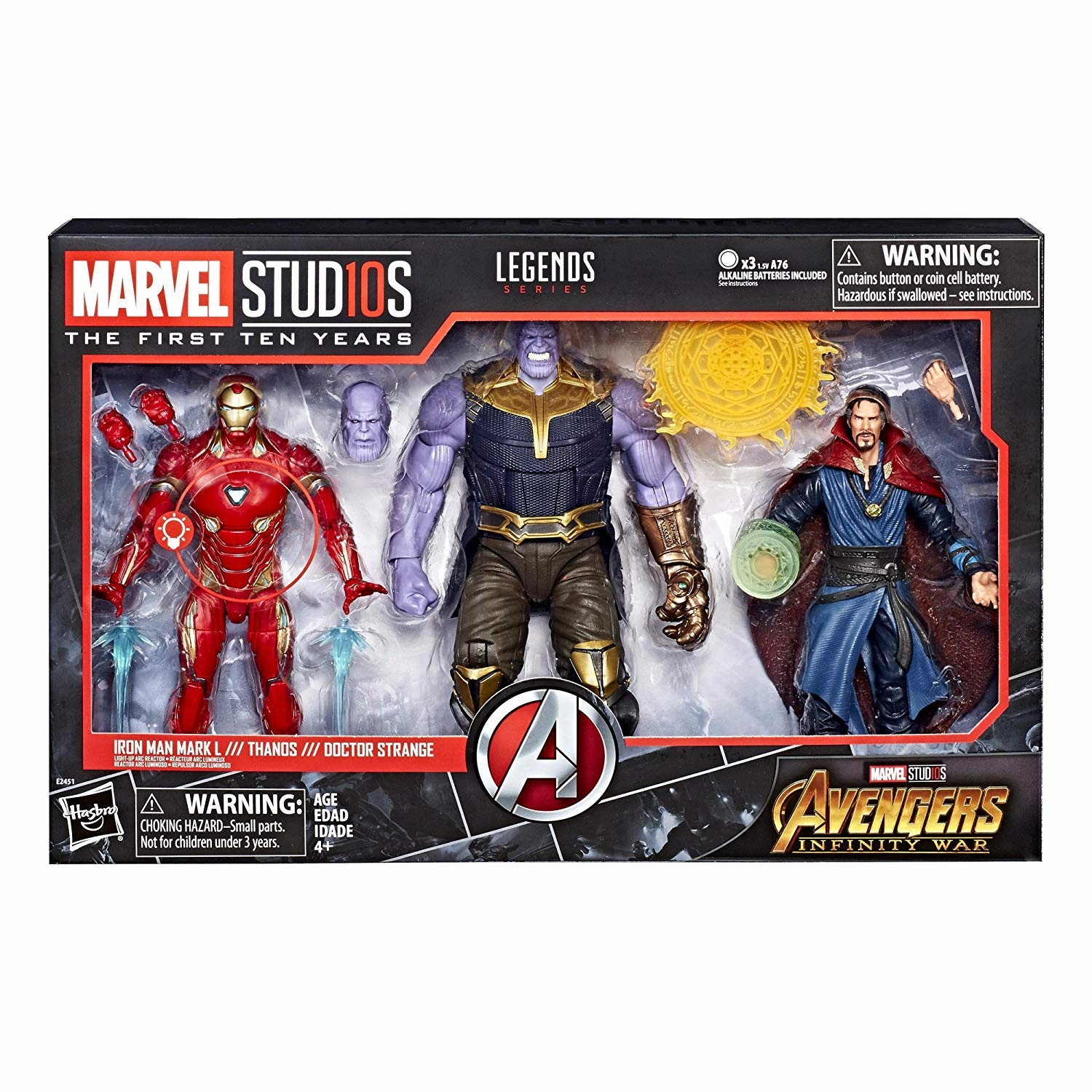 PVC Collectible Global Appeal Hasbro Marvel Studios: The First Ten Years Infinity War Figure 3-Pack