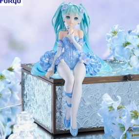 Seasonal Favorite Hatsune Miku Noodle Stopper Figure Flower Fairy Nemophila Pail Blue Color Ver.