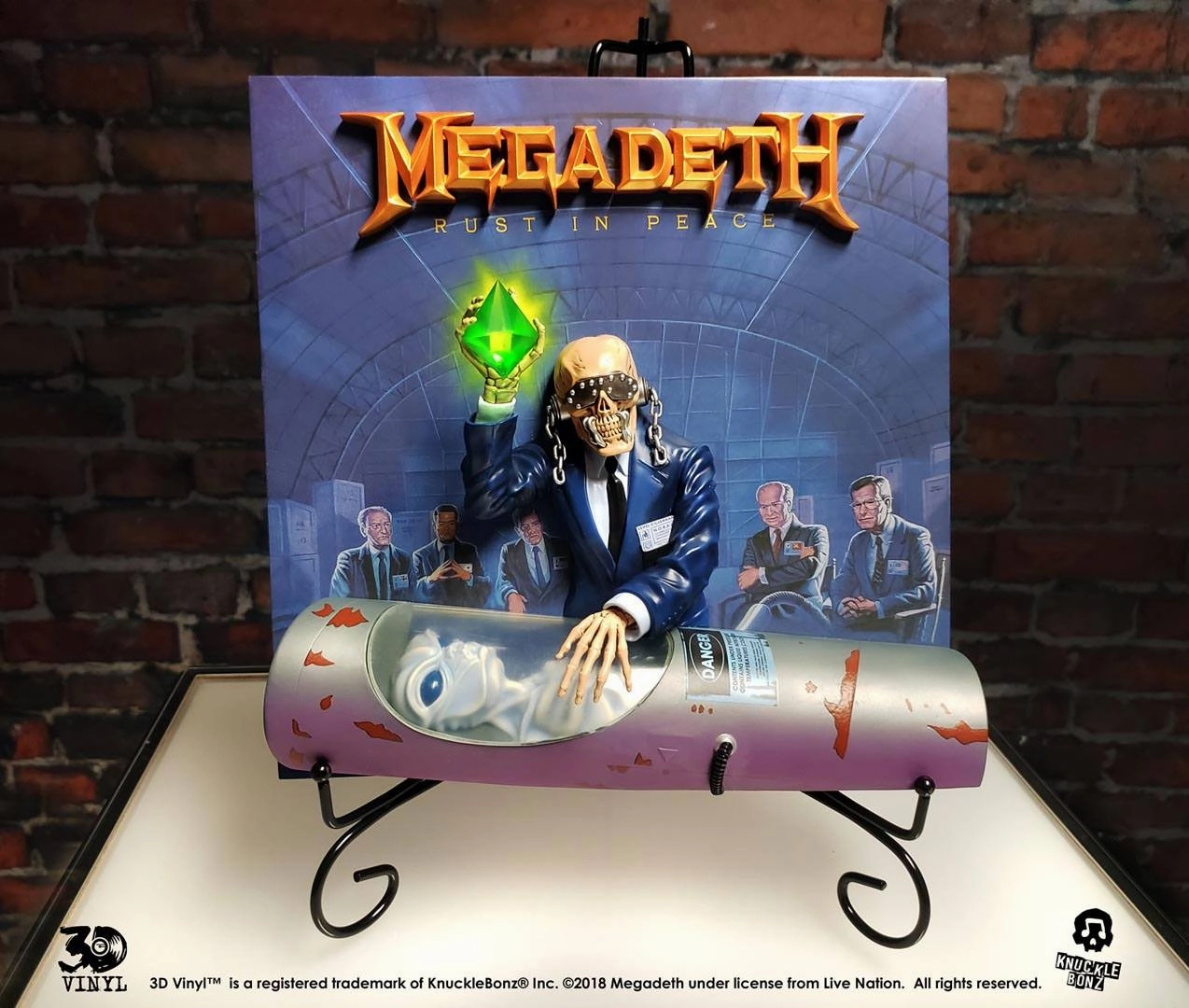 Knucklebonz Megadeth Rust In Peace 3D Vinyl Statue Sculpted Art Greek Statue
