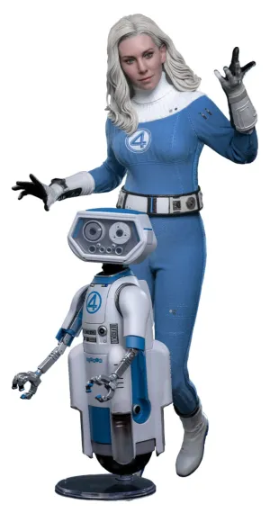 Everyday Use Hot Toys Invisible Woman & H.E.R.B.I.E. - The Fantastic Four: First Steps - MMS824 -1/6 Scale Collectible Figure 2-Pack