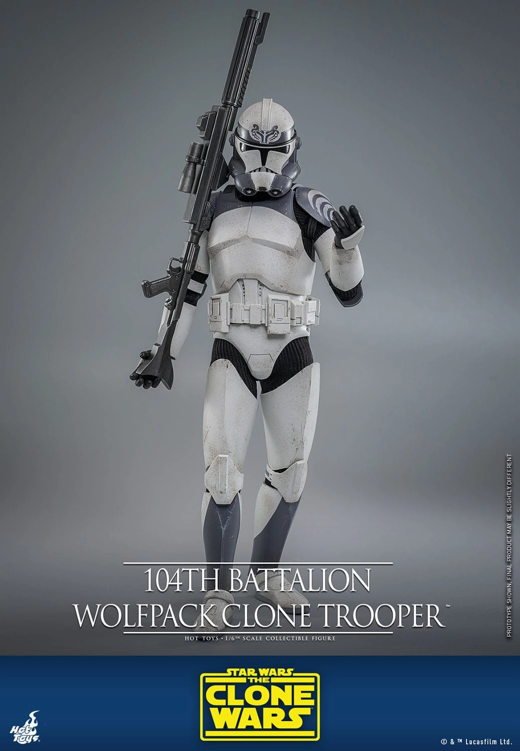 Chibi Goods Hot Toys 104th Battalion Wolfpack Clone Trooper - Star Wars: The Clone Wars - TMS143 - 1/6 Scale Collectible Figure