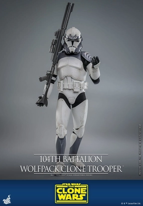Chibi Goods Hot Toys 104th Battalion Wolfpack Clone Trooper - Star Wars: The Clone Wars - TMS143 - 1/6 Scale Collectible Figure