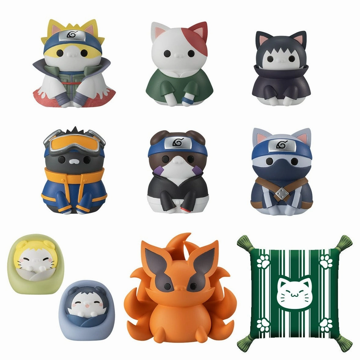 Anime Creation Collectible Unit Nyaruto! Naruto Shippuden Once Upon A Time in Konoha Mega Cat Project??with gift??(Set of 8)