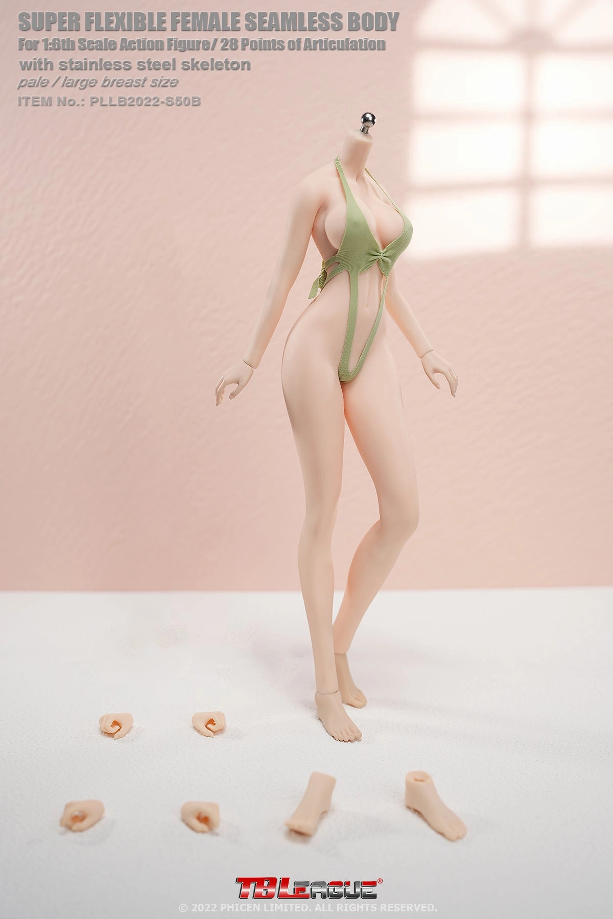 Tourist Memorabilia Phicen TBLeague S50B Pale, Large Bust Female Seamless 1/6 Action Figure