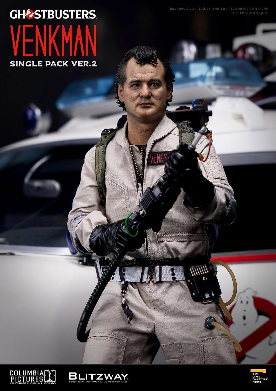 Blitzway Ghostbusters Peter Venkman Ver. 2 Premium UMS 1/6 Action Figure Protective Case