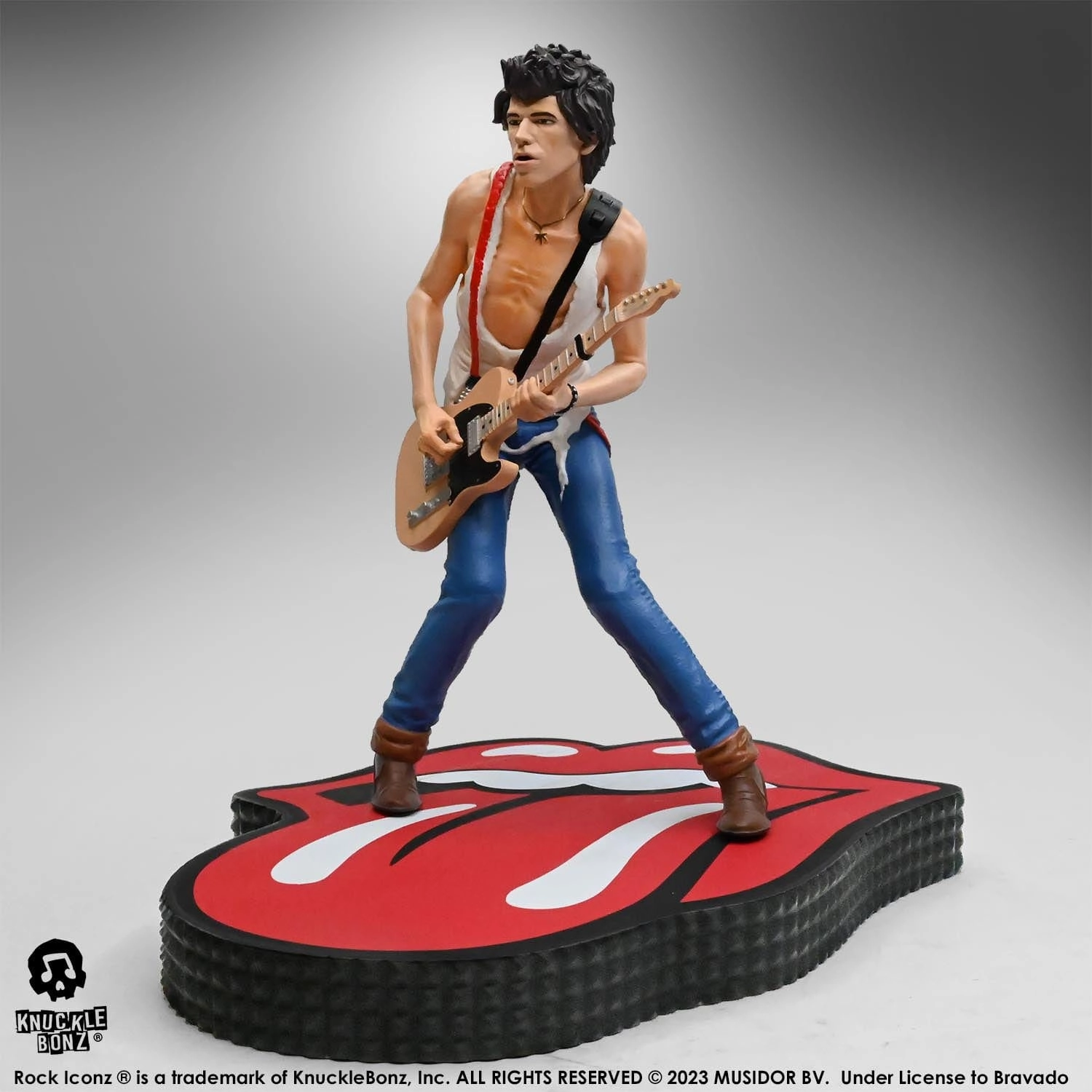 Premium Figure Birthday gift Knucklebonz The Rolling Stones Rock Iconz Keith Richards (Tattoo You Tour 1981) Statue