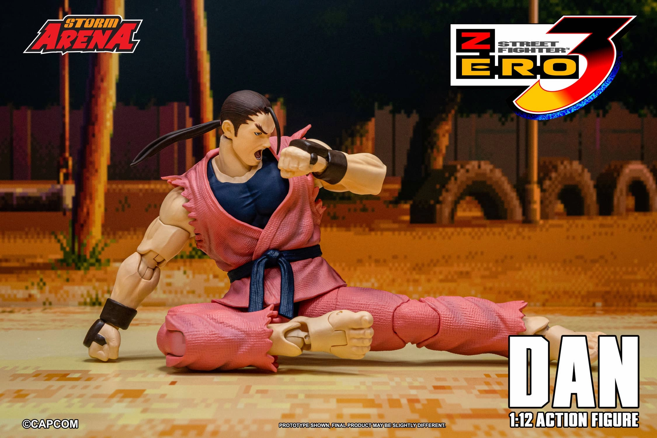 She Shed Storm Arena: Street Fighter Alpha 3 - Dan 1/12 Scale Action Figure