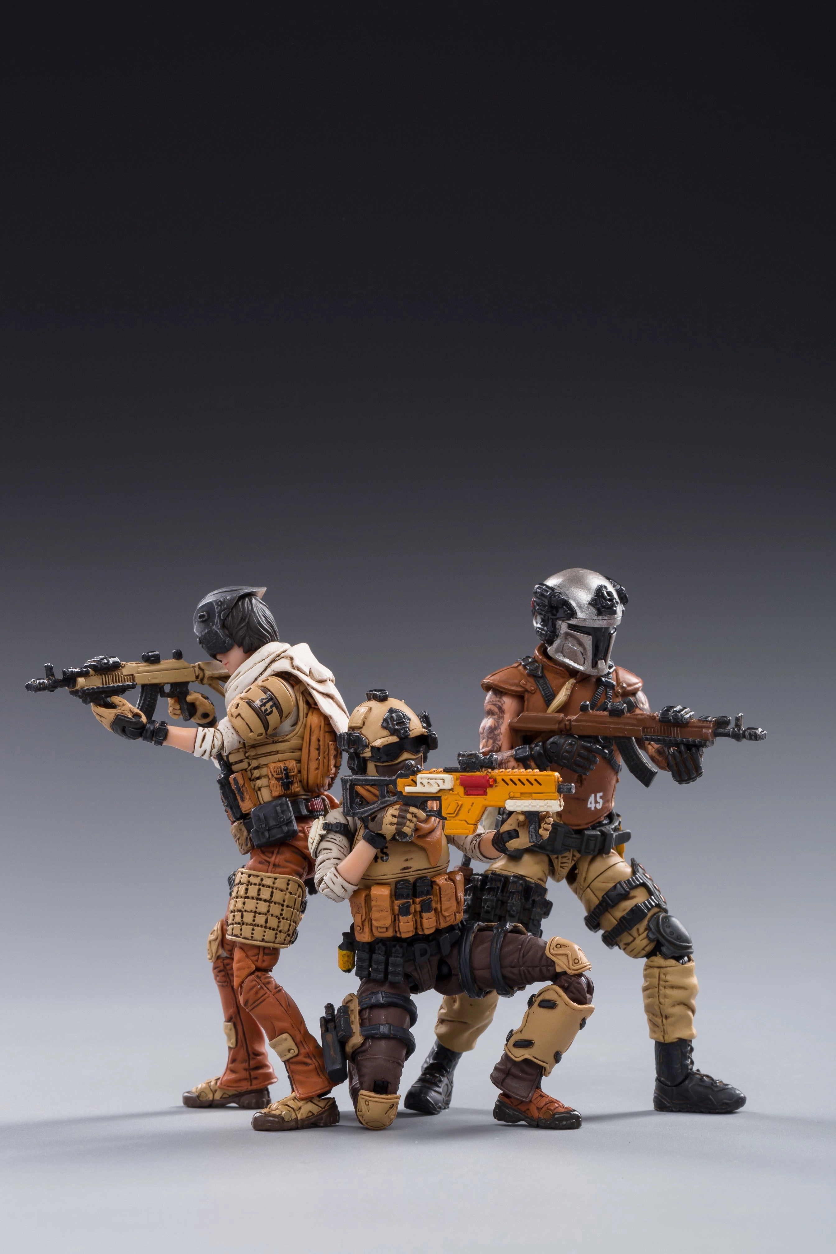 JOY TOY 45ST LEGION WASTELAND HUNTERS 1/18 FIGURE 3PK Viking Statue