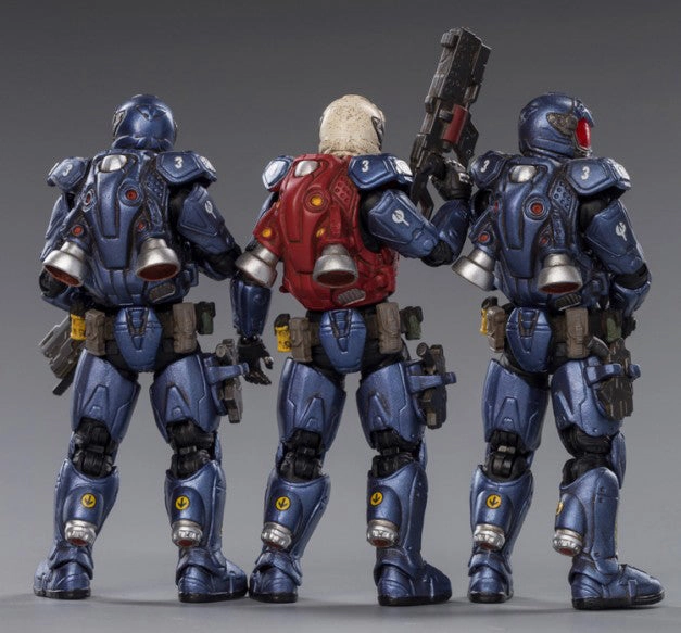 Pilot Model Collectible Display JOY TOY NORTH UNION 03ST INTERSTELLAR TROOPER 1/18 FIG 3PK