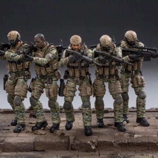 Archeological Replica Plastic Statue Joy Toy U.S. Armed Forces Cavalry Regiment 1/18 Scale Set