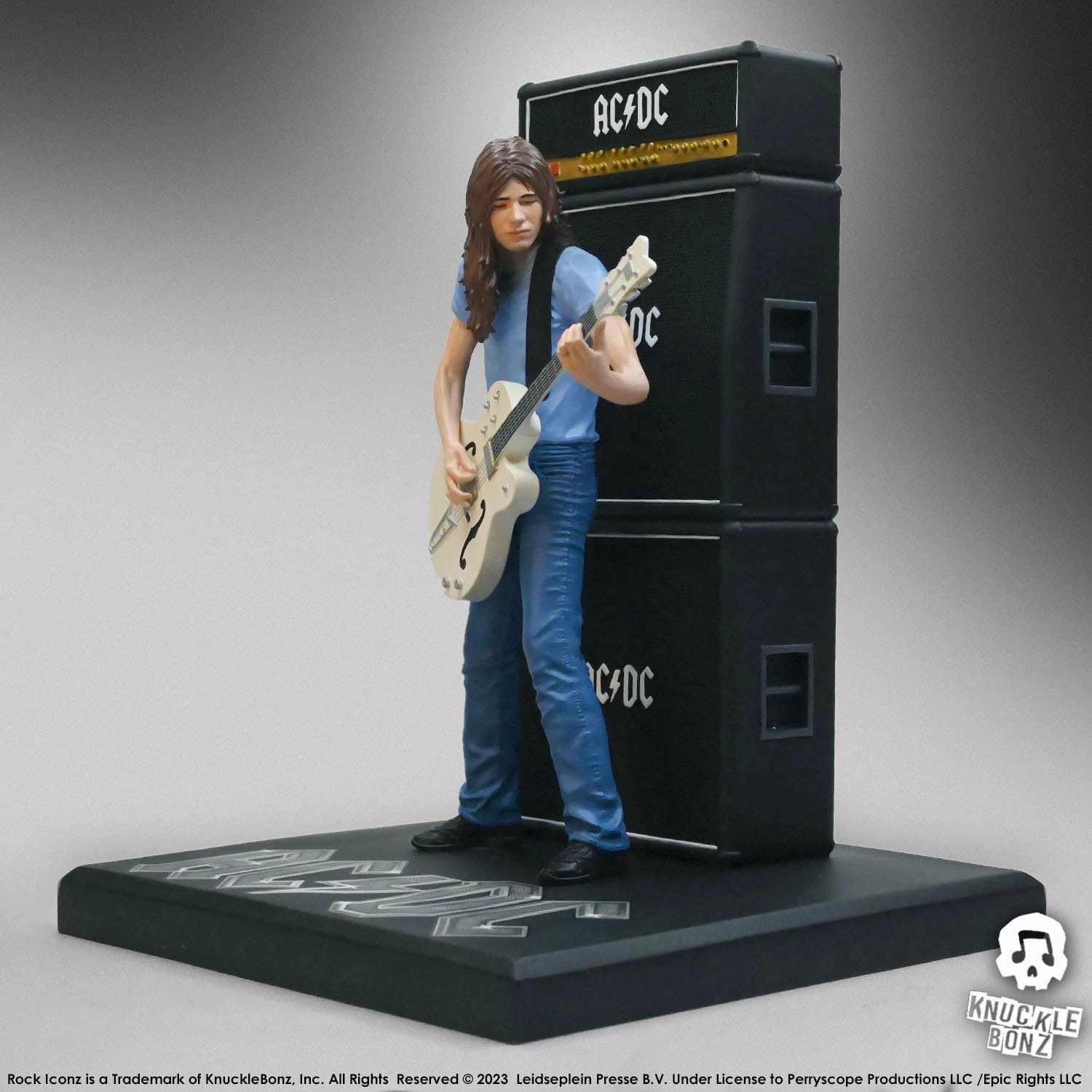 Vinyl Merchandise Anime Sculpture Knucklebonz AC/DC Rock Iconz Malcolm Young II Statue