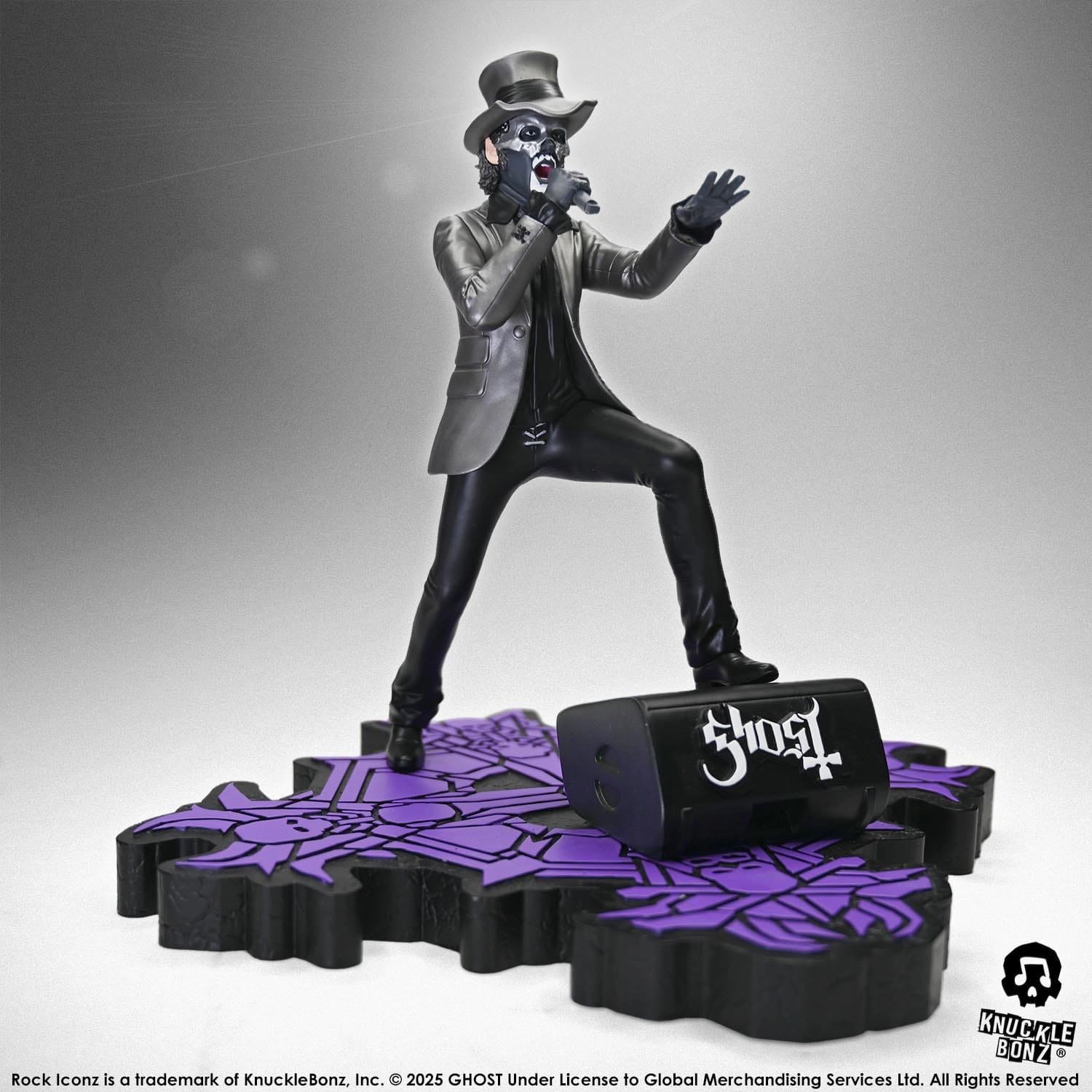Luxury Gift Summer Toy Knucklebonz Ghost Rock Iconz Papa V Perpetua Top Hat Statue