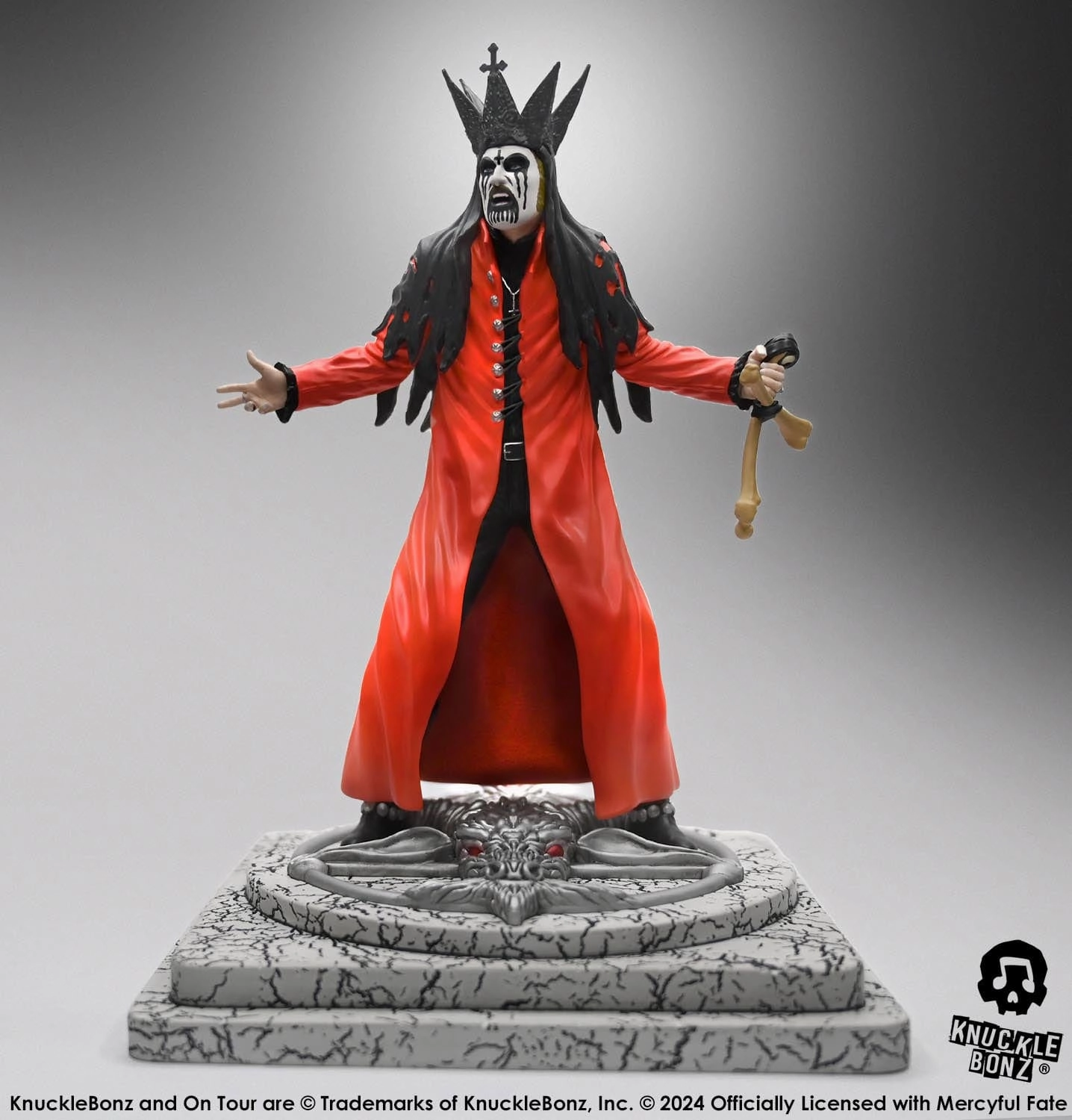 Fashion Doll Fantasy Statue Knucklebonz Mercyful Fate Rock Iconz King Diamond III (Red Version) Statue