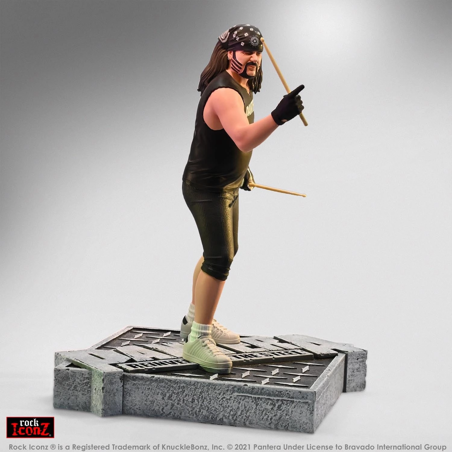 Knucklebonz Pantera Rock Iconz Vinnie Paul (Reinventing the Steel) Statue Shelf Display Hobby Kit