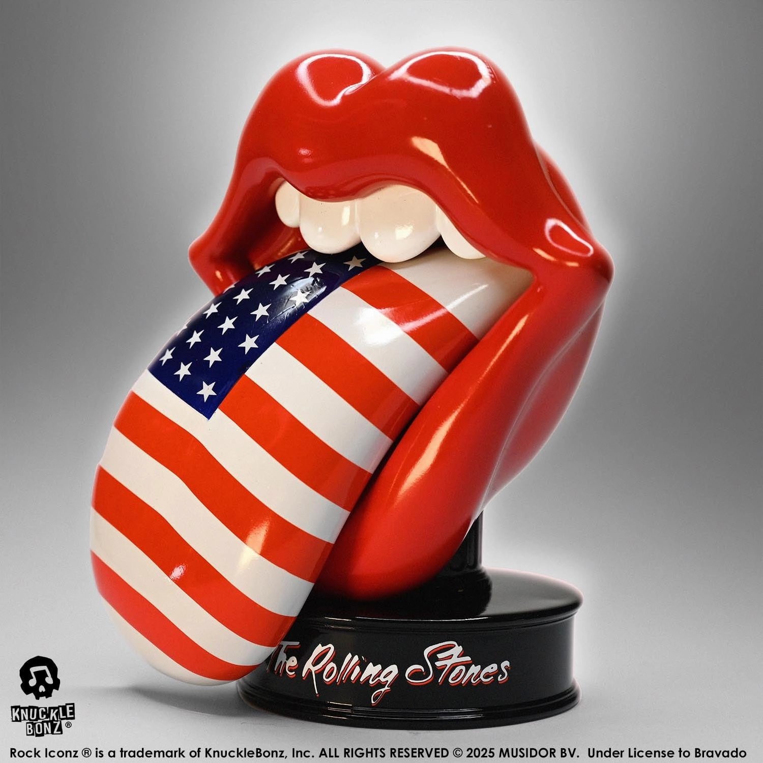 Knucklebonz Rolling Stones Licks (US Version) 3D Vinyl Statue Display Case