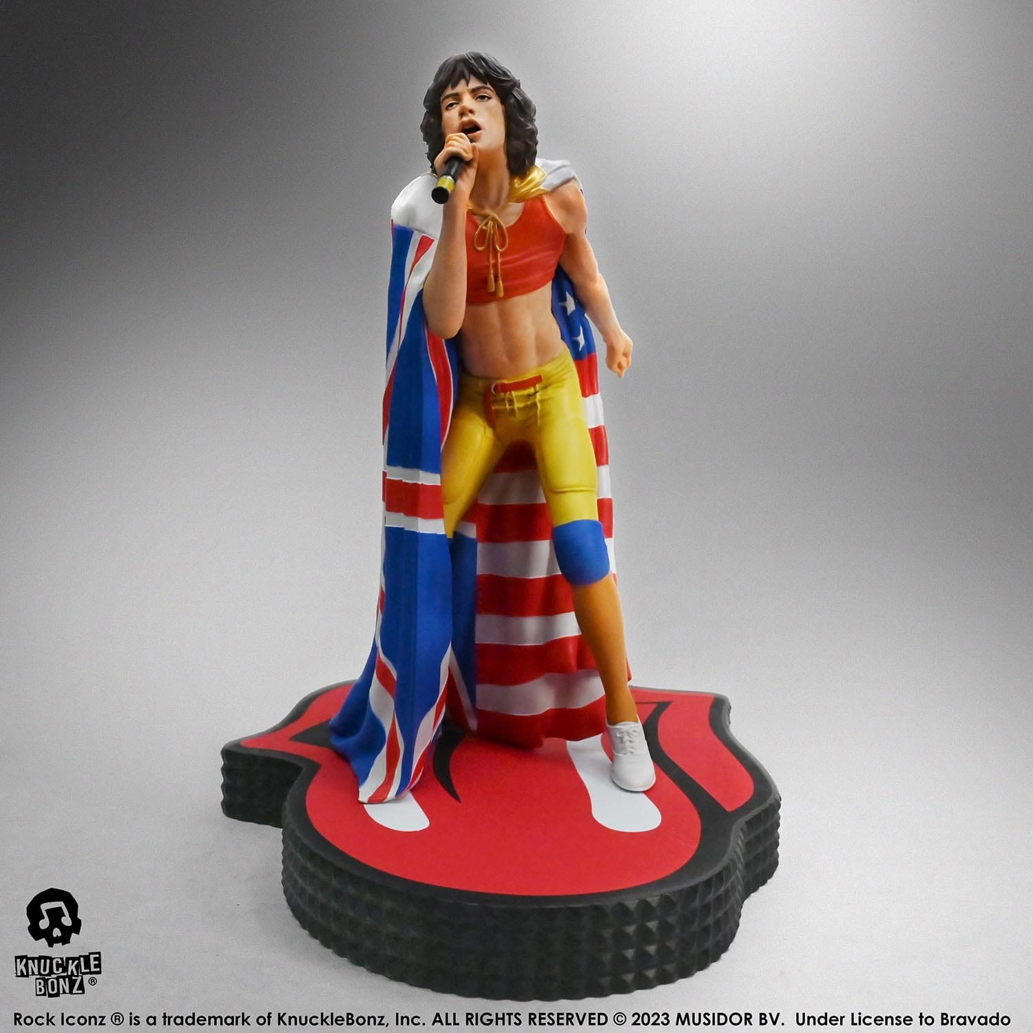 Contemporary Home Character Sculpture Knucklebonz The Rolling Stones Rock Iconz Mick Jagger (Tattoo You Tour 1981) Statue