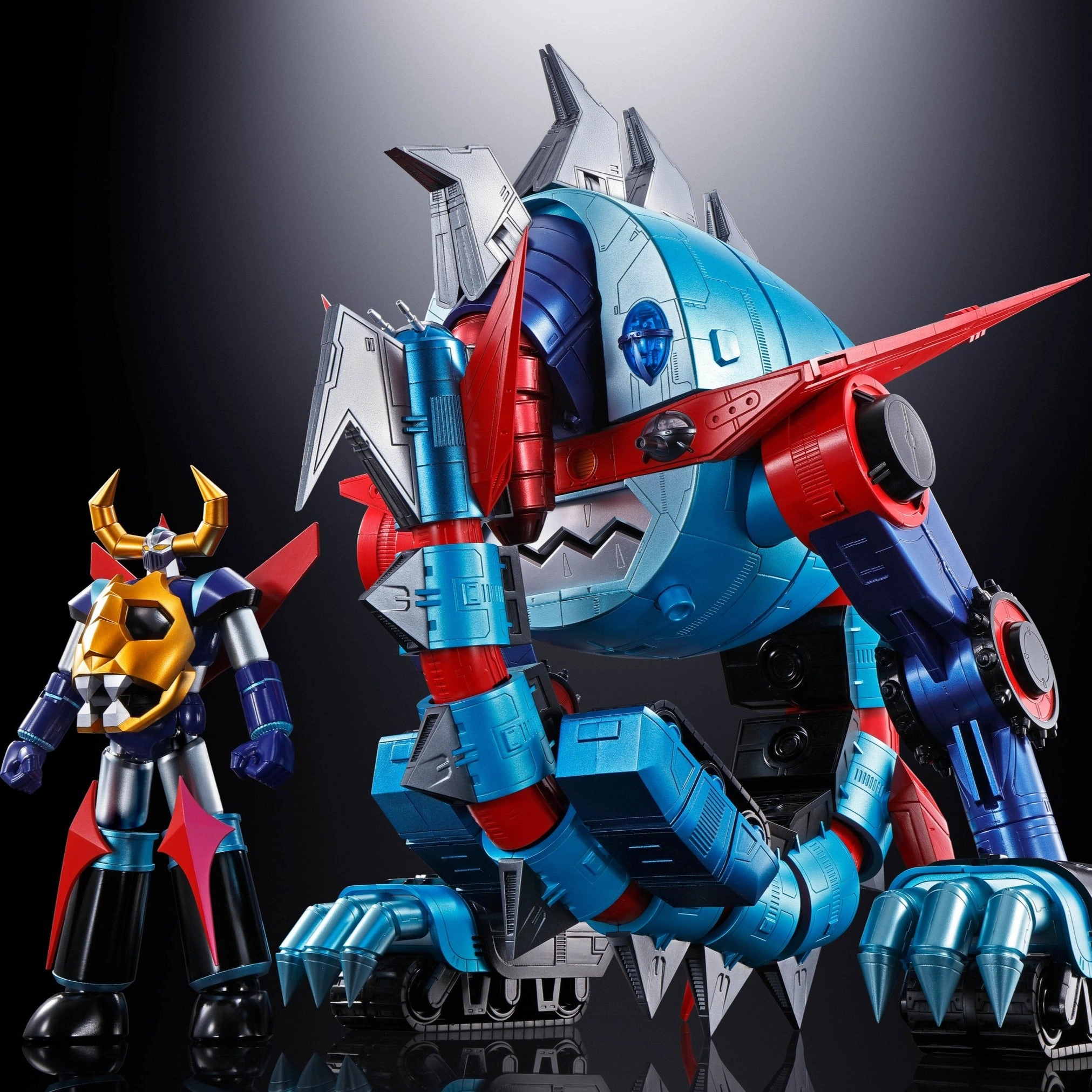 Legend Of Daiku-Maryu GX-100 Gaiking and Daiku Maryu Soul of Chogokin Wood Carving
