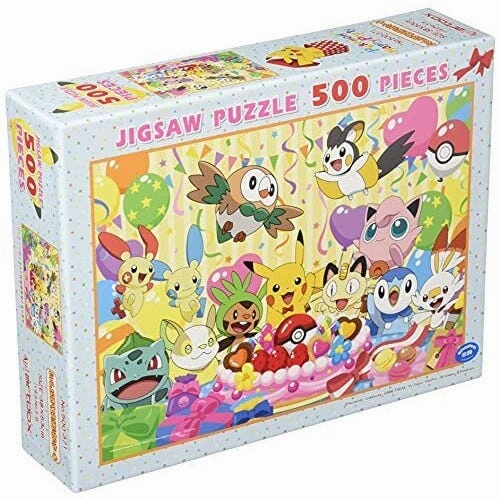 Lets Eat Together! Celebration Cake "Pokemon" 500P Puzzle (PK500-02) Constant Companion Chibi Unit