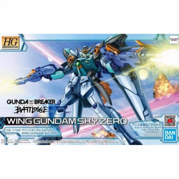 Comic Adaptation Bandai Hobby HG Battlogue 1/144 #09 Wing Gundam Sky Zero "Gundam Breaker Battlogue" (5062032)