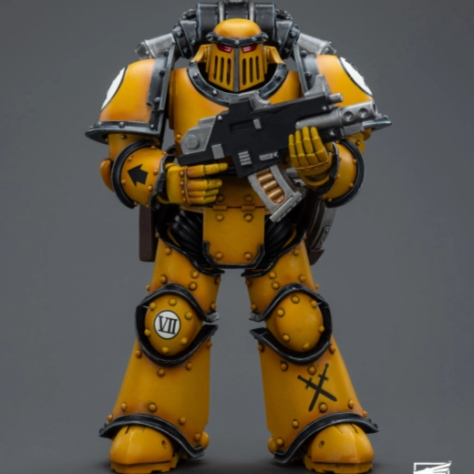 [Backorder] WARHAMMER Imperial Fists Legion MkIII Tactical Squad Legionary with Legion Vexilla Cryptid Model