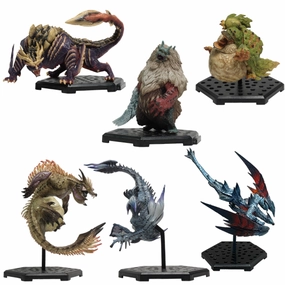 Static Figure CAPCOM FIGURE BUILDER Monster Hunter Standard Model Plus THE BEST Vol.19, 20, 21 (Set of 6)