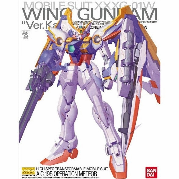 Robot Merchandise Chibi Article Bandai Hobby MG 1/100 Wing Gundam (Ver. Ka) 'Gundam Wing: Endless Waltz' (5062839)