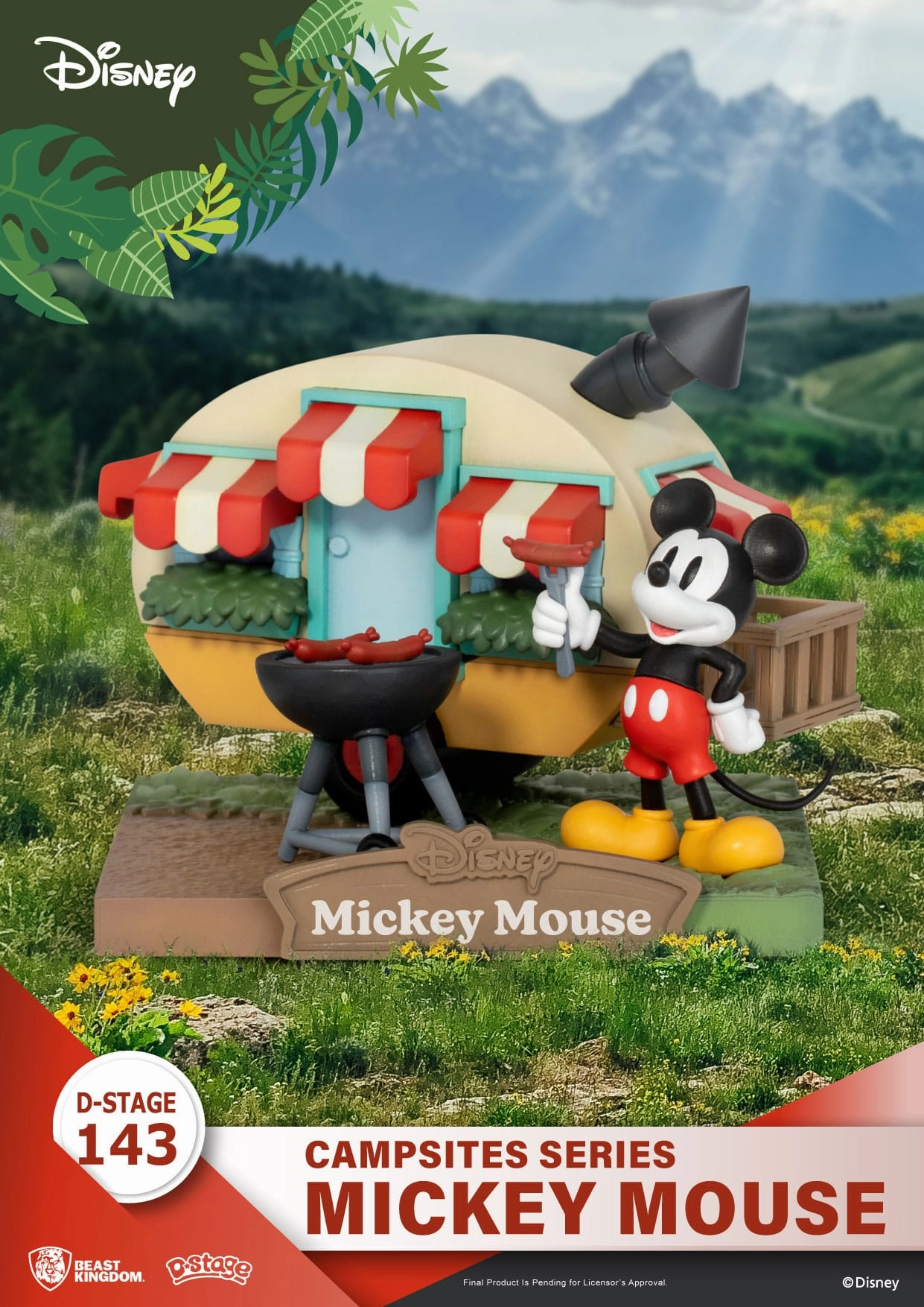 Chibi Art Movie Collection Beast Kingdom Disney Campsite Series Mickey Mouse D-Stage PVC Diorama Statue