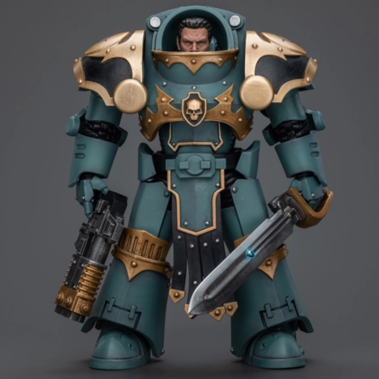 [Backorder] WARHAMMER Sons Of Horus Tartaros Terminator Squad Sergeant With Volkite Charger And Power Sword Collectible Collectible Robot Decor