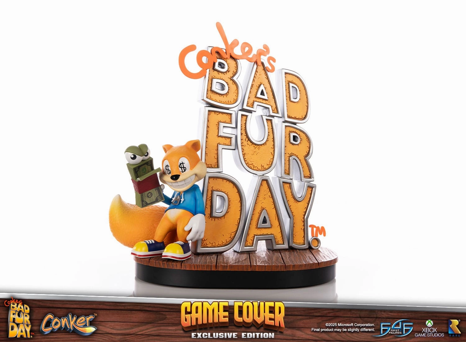 First 4 Figures Game Cover (Exclusive Edition) - Conker's Bad Fur Day - Collectible Statue Global Appeal