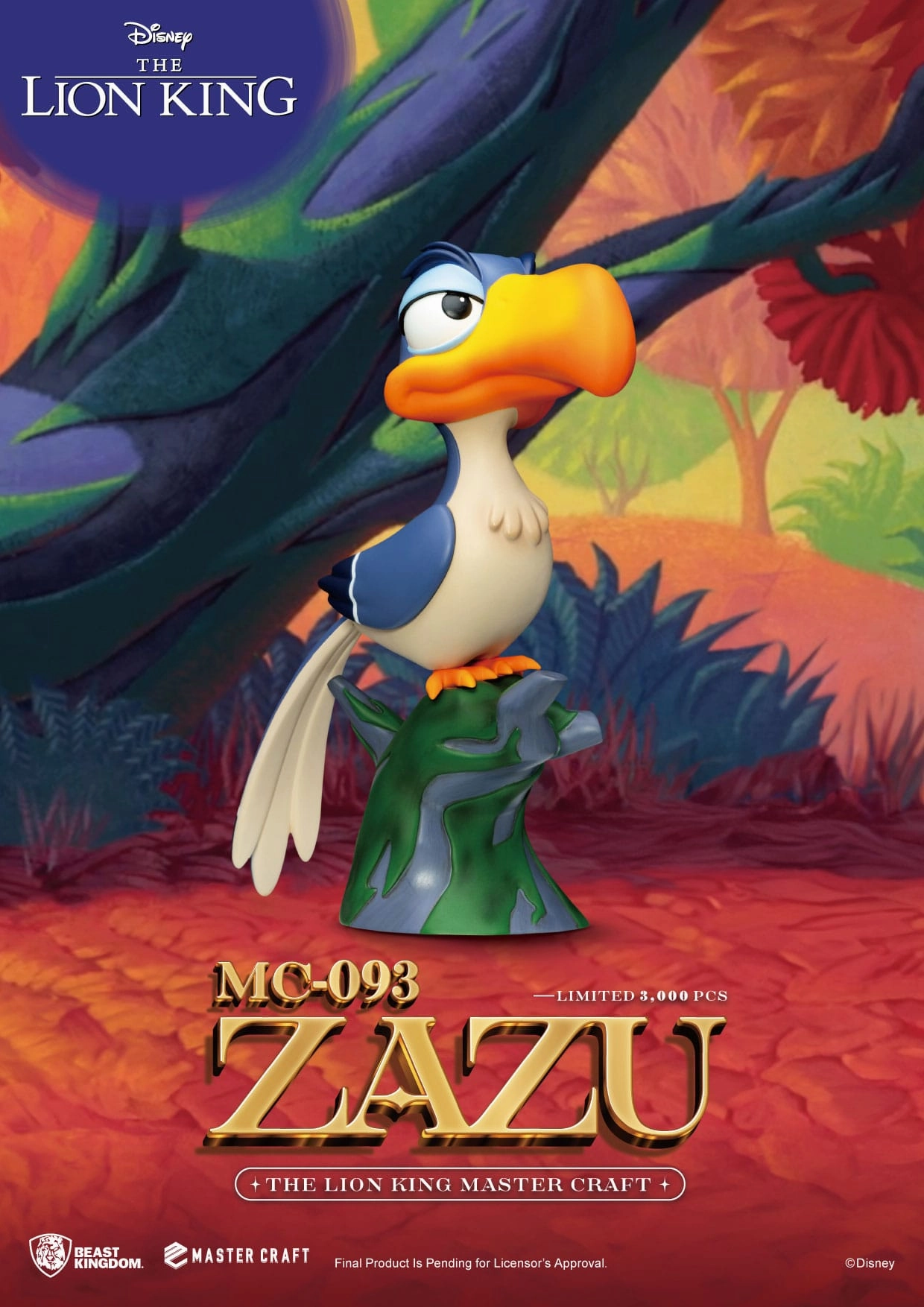 Beast Kingdom Zazu - Disney's The Lion King - MC-093 - Master Craft Collectible Statue Series Collection Japanese Anime