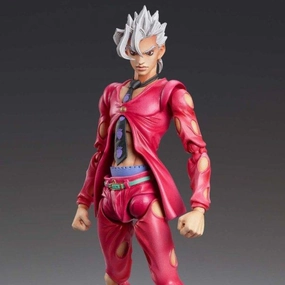 Medicos Jojo's Bizarre Adventure Super Action Statue Pannacotta Fugo Superhero Pose Sound Effect