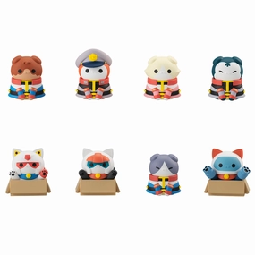 Creature Figurine Astronaut Figure Mega Cat Project Mobile Suit Gundam Earth Federation Forces Meow (Set of 8) (Reissue)
