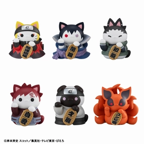 Mega Cat Project Nyaruto! NARUTO Shippuden Beckoning Cat FORTUNE Naruto Uzumaki & Friends (Set of 6) Cute Figure